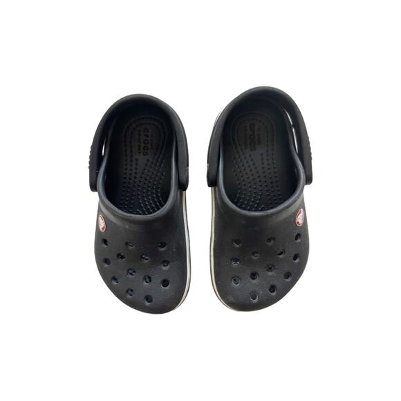 Crocs Black Crocband Clogs Size 7 - Picture 2 of 6
